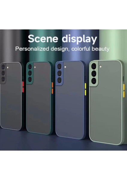 Samsung Galaxy A36 Kılıf Mat Parmak Izi Yapmaz Kamera Korumalı Renkli Tuşlu Buzlu Silikon Kapak