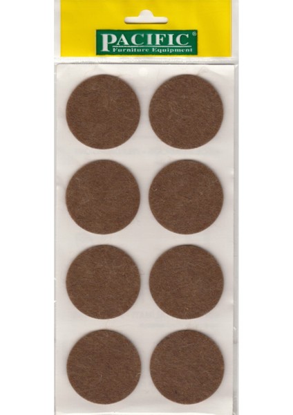 Yapışkanlı Yuvarlak Keçe 50 mm Kahve