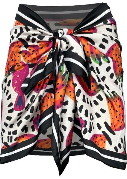 Mercan Banana Black/white Pareo (Iç Göstermez) 50*145 cm modelleri