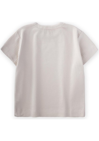Basic Fitilli T-Shırt 1-5 Yaş Kırık Beyaz fiyatları