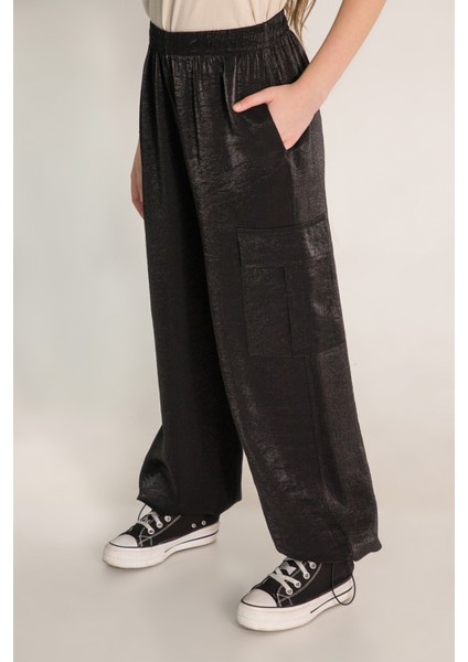 9-14 Yaş Kız Çocuk Işıltılı Kargo Pantolon fiyatları