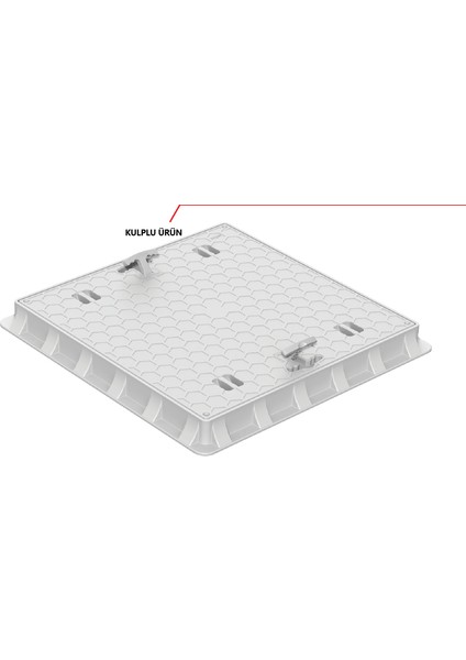 70X70 Rögar Kutusu Çerçevesi+Kapak Luxwares