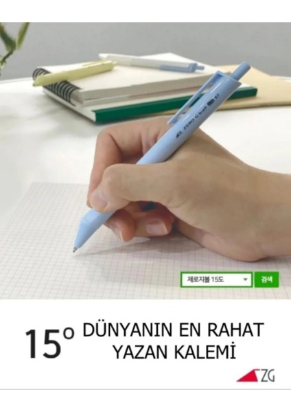 15°c Derece Eğimli Klasik Kırmızı Tükenmez Kalem 0.38MM fırsatları