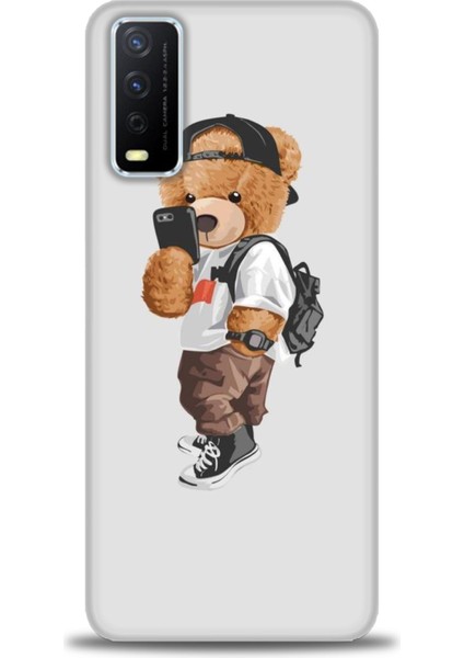 Vivo Y20S Kılıf Hd Baskılı - Teddy Bear Cool