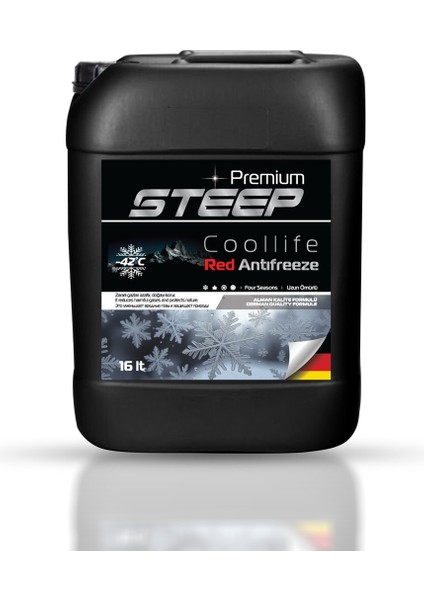 Coollife Antifriz -42 Derece Kırmızı 16 Lt