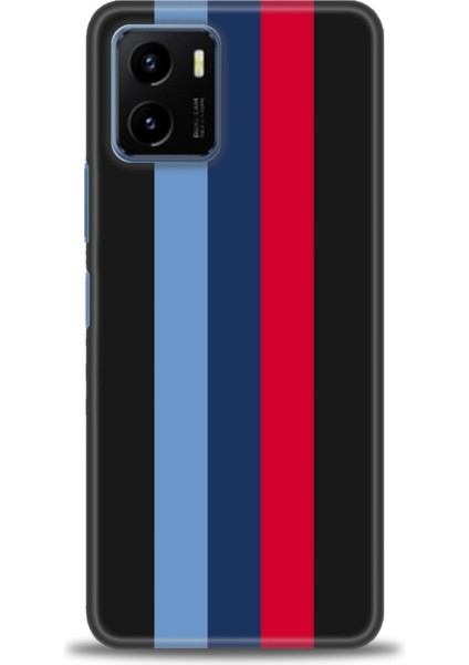 Vivo Y21S Kılıf Hd Baskılı - Bordo Çubuk