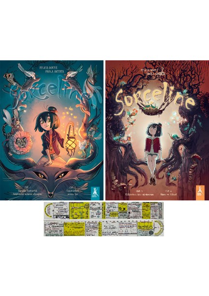 Sorceline 1&2 - 3&4. Ciltler Çizgi Roman Seti + Mat. Öğreten Cetvel