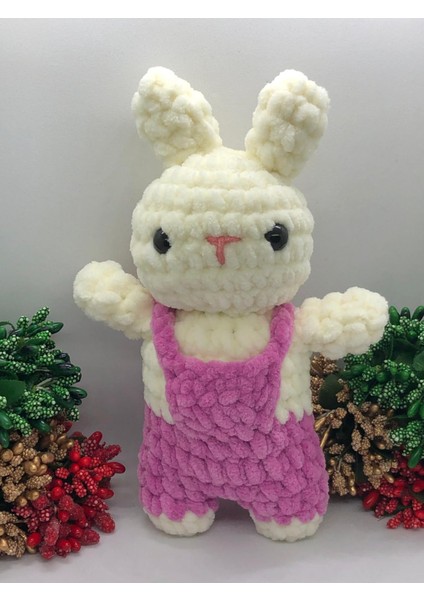 Oyuncak Tavşan El Yapımı Sevimli Amigurumi 😊 Yumuşak Dokulu Bebek ve Çocuklara