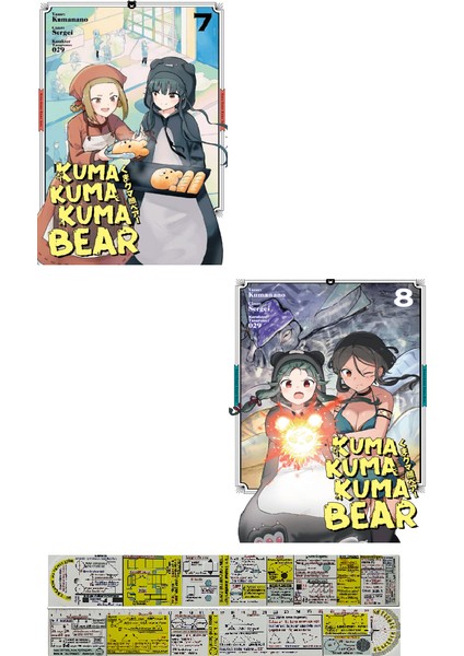Kuma Kuma Kuma Bear 7-8. Ciltler Manga Seti + Mat. Öğreten Cetvel