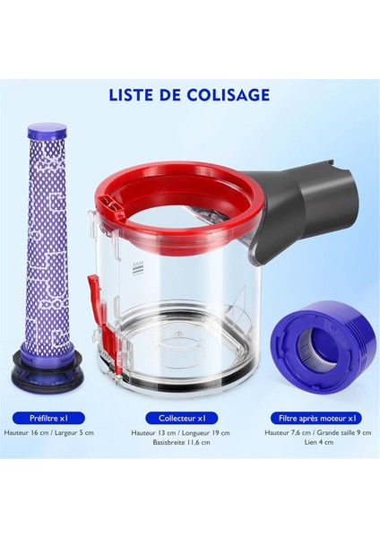 Dyson V7 V8 SV10 SV11 Elektrikli Süpürge Için Toz Haznesi Toplama Haznesi Parçası 967699-01 (Yurt Dışından)