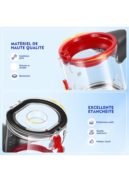 Dyson V7 V8 SV10 SV11 Elektrikli Süpürge Için Toz Haznesi Toplama Haznesi Parçası 967699-01 (Yurt Dışından)