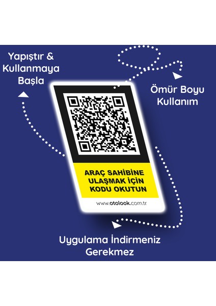 Otolook Yeni Nesil Akıllı Qr Araç Numaratör 5'li Avantaj Paket
