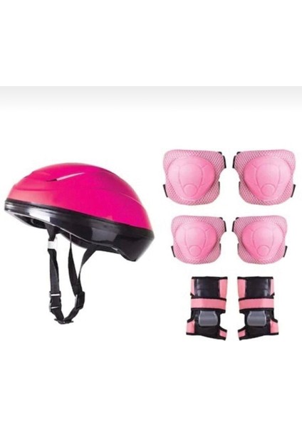 Çocuk Kask Dizlik Dirseklik Koruyucu Seti
