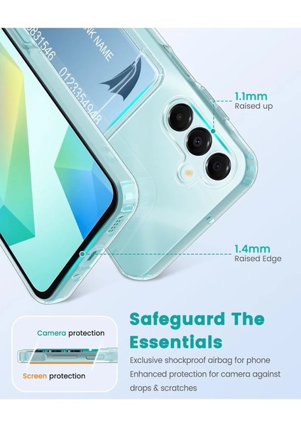 Samsung Galaxy A16 Kılıf Kamera Korumalı Kartlıklı Cüzdanlı Yumuşak Silikon Kapak Kartvizit Bölmeli fiyatları