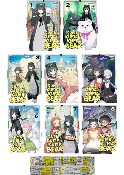 Kuma Kuma Kuma Bear 8 Cilt Manga Seti + Mat. Öğreten Cetvel