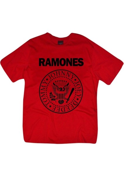 Ramones Baskılı Unisex %100 Pamuk T-Shirt