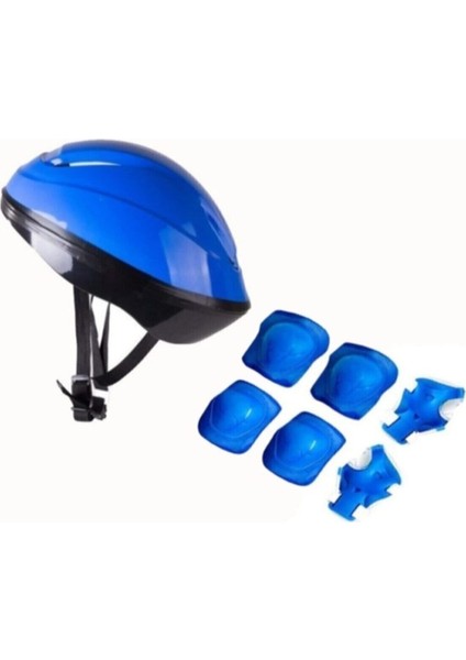 Çocuk Kask Dizlik Dirseklik Koruyucu Set 7 Parça