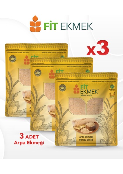 3'lü Arpa Lavaş Ekmeği