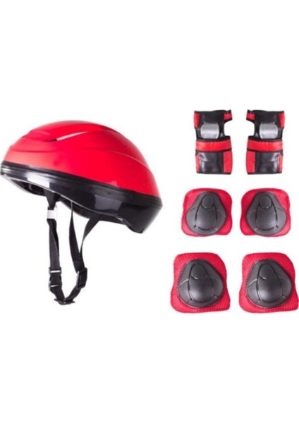 Kask Dizlik Dirseklik Koruyucu Set