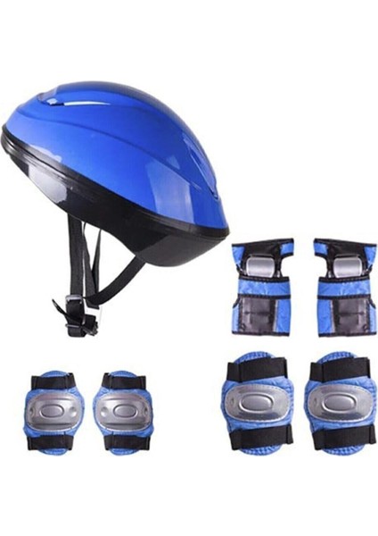 Çocuk Kask Dizlik Dirseklik Koruyucu Set 7 Parça