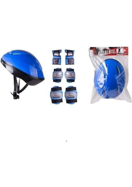 Paten Koruyucu Set Dizlik Dirseklik Kasklı Set Bisiklet Koruyucu Set Scooter Koruyucu Set