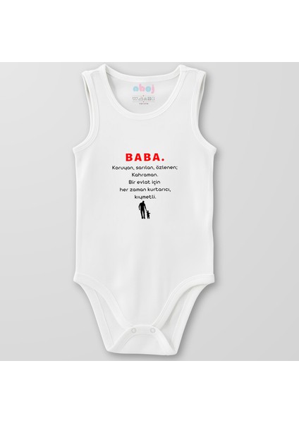 Organik Pamuk Baba Koruyan Sarılan Özlenen Bebek Body Çıtçıtlı Zıbın Badi Kolsuz