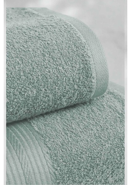 2 Parça Battal Lüks Premium Banyo Spa Havlu Takımı 90 x 170 cm Açık Gri