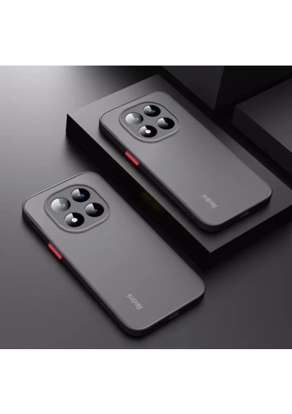 Xiaomi Redmi Note 14 Pro Plus Kılıf Mat Parmak Izi Yapmaz Kamera Korumalı Renkli Tuşlu Buzlu Silikon Kapak