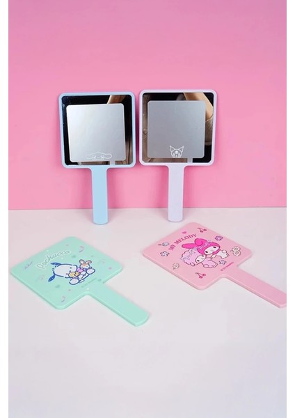 Sanrio Lisanslı Kare El Aynası modelleri