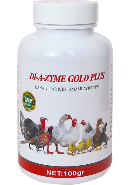 Diazyme Gold Plus 100GR (Tüm Kanatlılar Için)