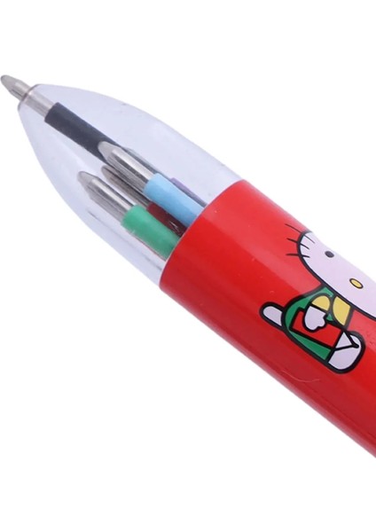 Sanrio Lisanslı 6 Renkli Çoklu Tükenmez Kalem - Hello Kitty