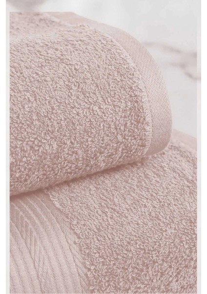 2 Parça Battal Lüks Premium Banyo Spa Havlu Takımı 90 x 170 cm Pudra fiyatları