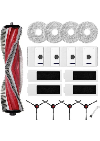 T30 Omni / Pro Robot Süpürge Ana Yan Fırça Hepa Filtre Paspas Bezi Toz Torbaları (Yurt Dışından)