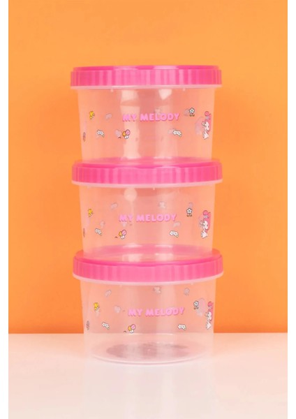 Sanrio Lisanslı 3'lü Gıda Saklama Kabı (500ML) - My Melody