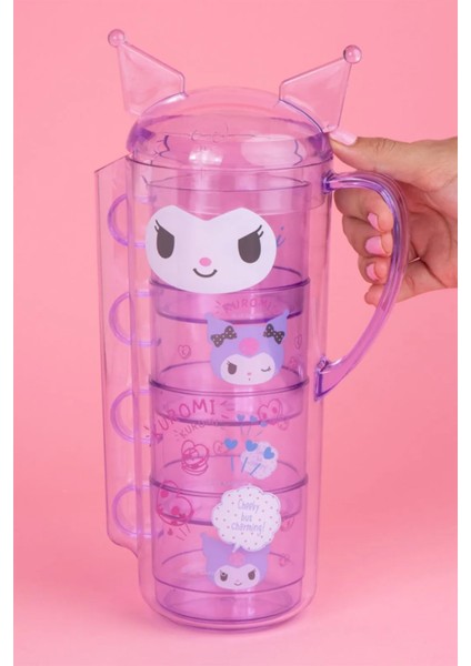 Sanrio Lisanslı Sürahi ve Istiflenebilir Bardak Seti (1400ML)