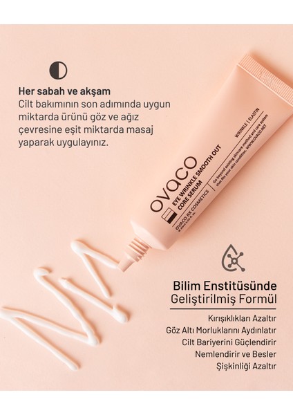 Göz Çevresi Krem – Somon Dna + Kolajen Içerikli | Kırışıklık Önleyici Peptit Bakım | Adenozin ve Nar Fitosel Destekli | 30 ml