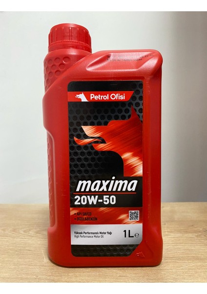 20W-50 1litre Motor Yağı (2024 Üretim)