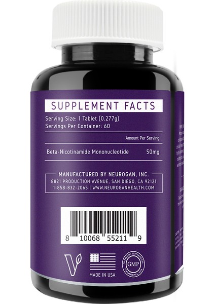 NMN 50 Mg 60 Tablet NAD Öncüsü (Made In Usa)