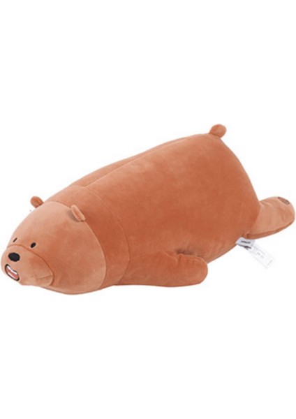 We Bare Bears Lisanslı Uykucu Peluş Oyuncak - Boz Ayı 54CM