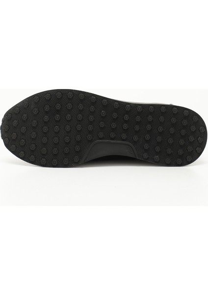 Erkek Siyah Bağcıklı Termo Taban Hakiki Deri Sneaker