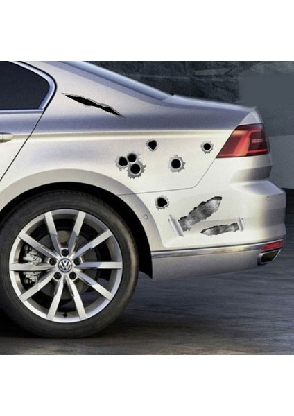 3D Kurşun Delik Sticker Araba Motosiklet Araç 3D Çıkartma Sticker fiyatları