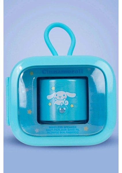 Sanrio Lisanslı Cinnamoroll Taşınabilir Metal Kablosuz Hoparlör