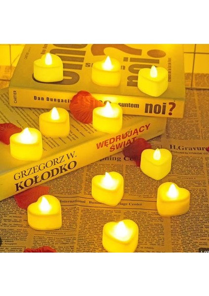 Wınlıght WL-00143R 24 Parça Renkli Kalpli LED Tealight Set fiyatları