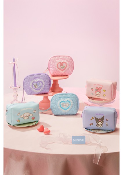 Sanrio Lisanslı Büyük Kapasiteli Kare Kozmetik Çantası - My Melody modelleri
