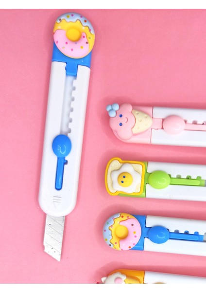 Mini Şekilli Maket Bıçağı - Sevimli Donut modelleri