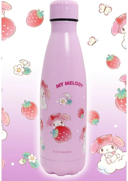 Sanrio Lisanslı Çilek Serisi Çift Cidarlı Termos (500ml) - My Melody modelleri