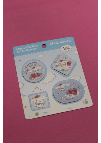 Sanrio Lisanslı Çilek Koleksiyonu Yapışkanlı Kumaş Sticker fırsatları