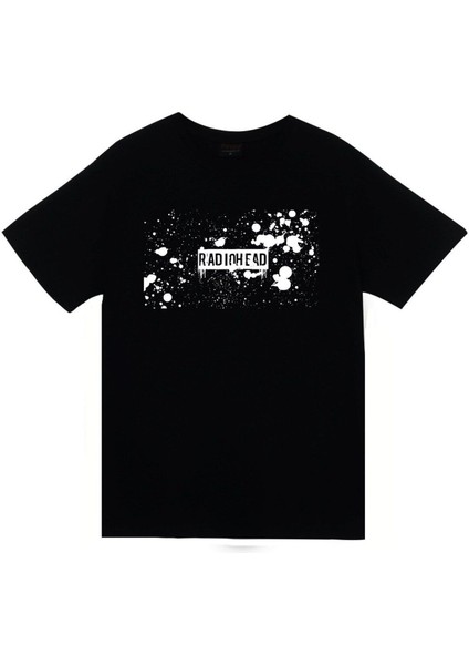 Radiohead Baskılı Unisex Siyah %100 Pamuk T-Shirt