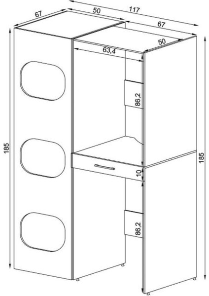 Washbox Banyo Kirli Sepetli Çamaşır Makinası Dolabı ve Kurutma Makinası Dolabı Beyaz modelleri
