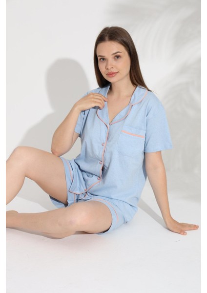 Önden Düğmeli Pijama Takımı